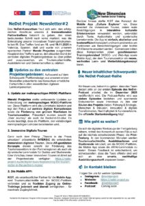NeDst Newsletter #2 – Deutsch